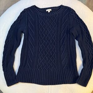 GAP Navy Cable Knit Sweater